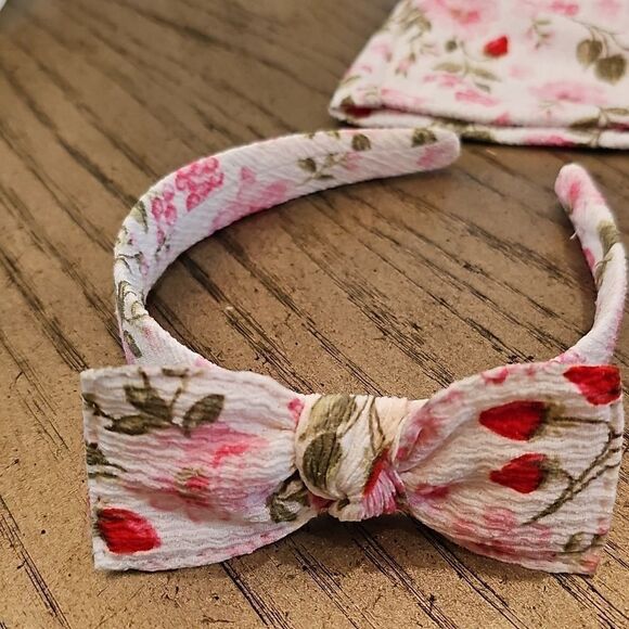 Floral Skort Set Short Skirt, Headband And Top 6X - Picture 3 of 15